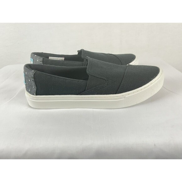 TOMS Luca Slip-on Women’s Size 6.5 Black Fabric NEW WITH TAGS - Picture 6 of 9